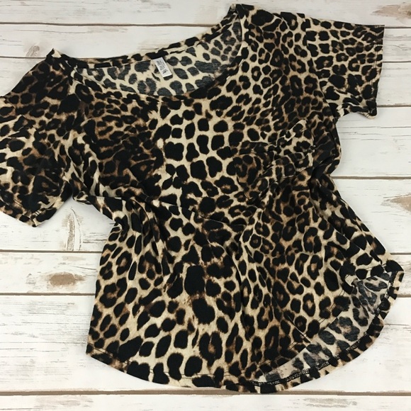 Tee Shop Tops - Cheetah Print Top